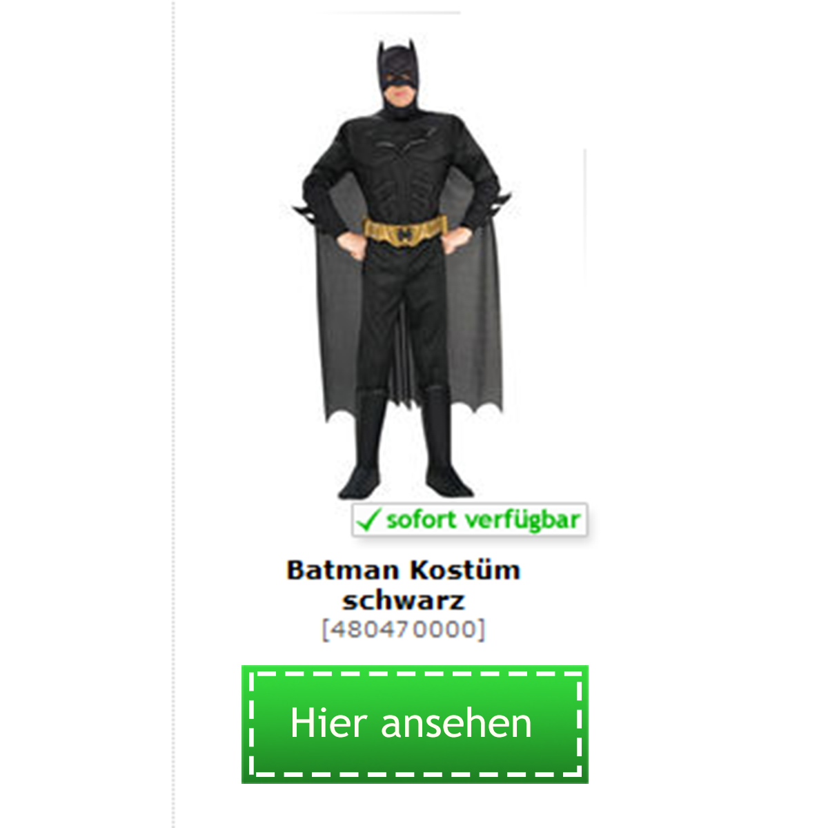 Batman Kostüm für Herren kaufen
